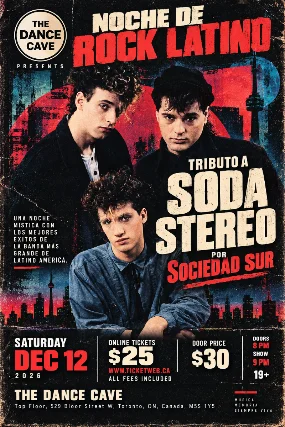 SODA STEREO TRIBUTE – Performed by Sociedad Sur