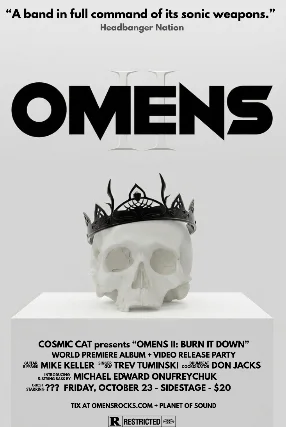 OMENS II WORLD PREMIERE ALBUM + VIDEO RELEASE PARTY