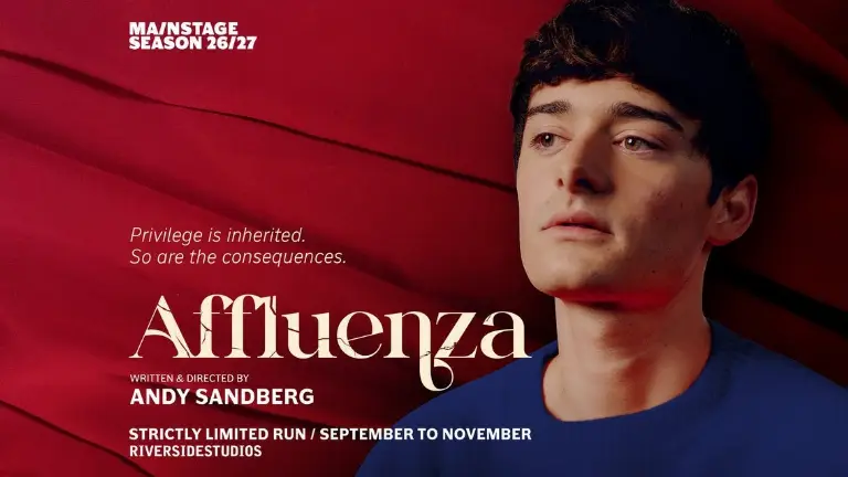 Event artwork: Affluenza — Riverside Studios — London — 23 October 2026