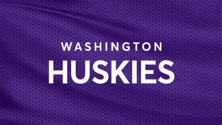 Event artwork: Washington Huskies Womens Volleyball vs. Purdue Boilermakers Womens Volleyball — Alaska Airlines Arena at Hec Edmundson Pavilion — Seattle — 4 October 2026