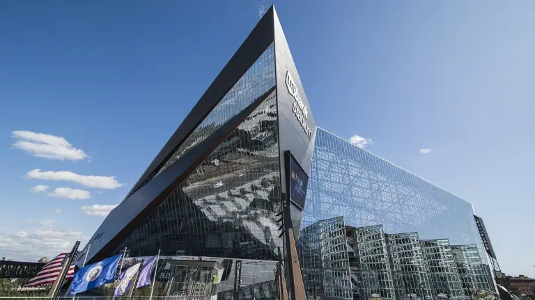 Event artwork: J. D. Pride Youth Football — U.S. Bank Stadium Tours — Minneapolis — 17 October 2026