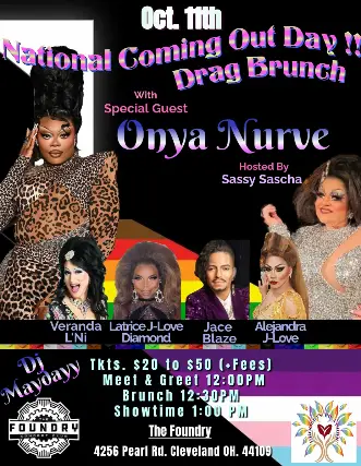 NATIONAL COMING OUT DAY DRAG BRUNCH!