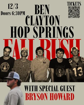 Ben Clayton Fall Rush Tour