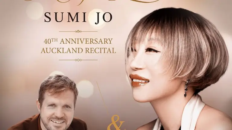 Event artwork: Mad for Love' - Sumi Jo, 40th Anniversary Auckland Recital — Great Hall, Auckland Town Hall — Auckland — 7 October 2026