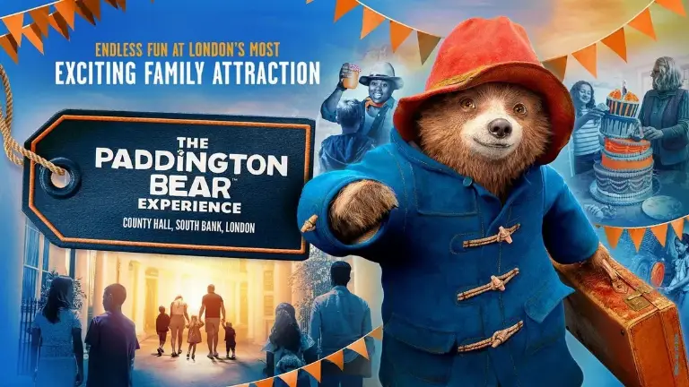 Event artwork: The Paddington Bear Experience — County Hall — London — 9 October 2026