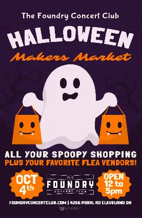 Event artwork: Halloween Maker's Market — The Foundry — Cleveland — 4 October 2026