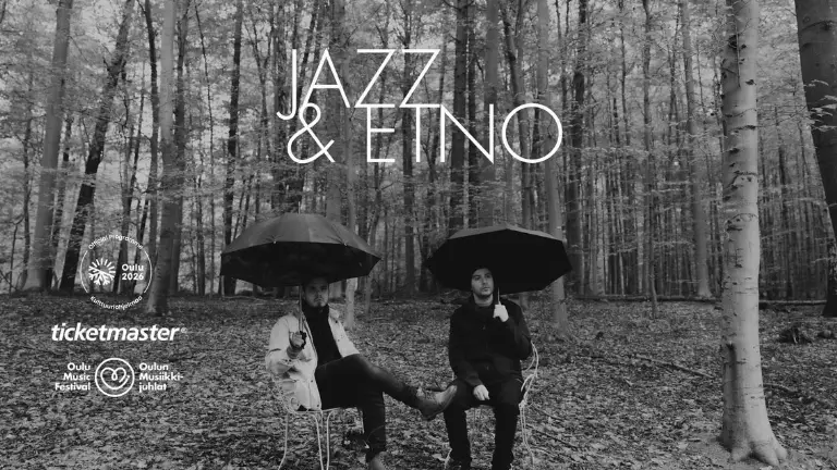 Event artwork: OMJ Jazz & Etno: Julien Tassin & Heikki Ruokangas — Aaltosiilo — Oulu — 7 October 2026